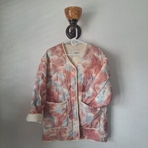 Quilted Multicolor PULL&BEAR Pastel Jacket - L - Fit Oversize (2XL)